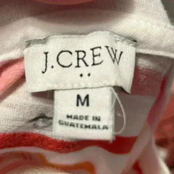 J. Crew Long-sleeve striped tee 100% cotton size medium - Picture 2 of 8